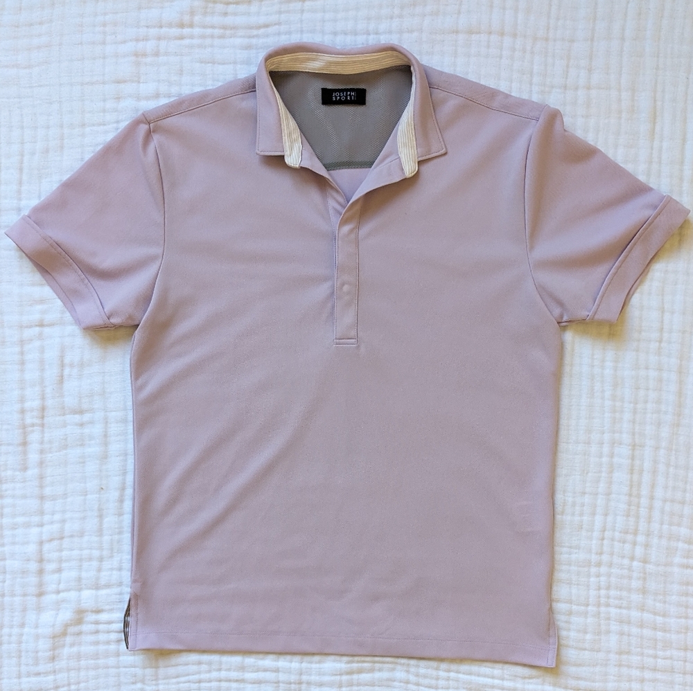 Joseph Homme Sport Polo Shirt Top Men S Purple Short Sleeve Golf Active Athletic